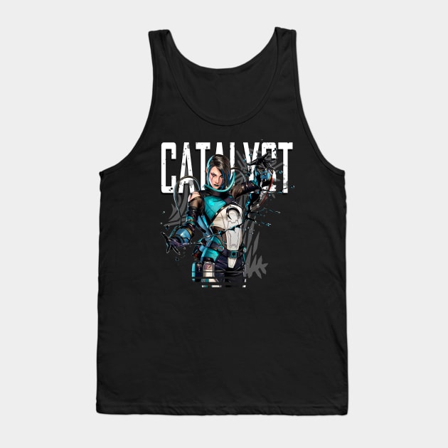 Apex legends Catalyst middle white Tank Top by LucioDarkTees